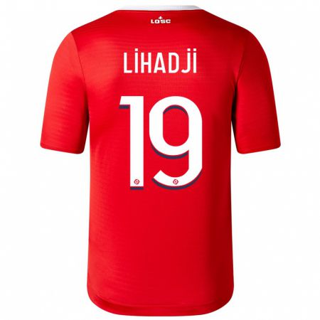 Kandiny Gyermek Isaac Lihadji #19 Piros Hazai Jersey 2023/24 Mez Póló Ing