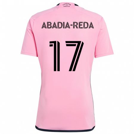 Kandiny Gyermek Ezequiel Abadia-Reda #17 Rózsaszín Hazai Jersey 2024/25 Mez Póló Ing