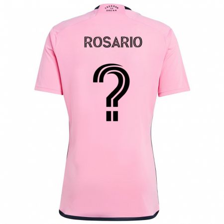 Kandiny Gyermek Adrian Rosario #0 Rózsaszín Hazai Jersey 2024/25 Mez Póló Ing