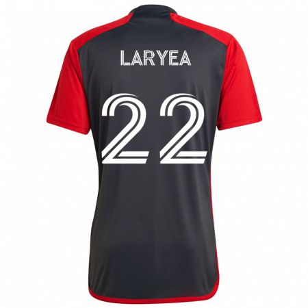 Kandiny Gyermek Richie Laryea #22 Szürke Vörös Hazai Jersey 2024/25 Mez Póló Ing