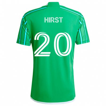 Kandiny Gyermek Sophie Hirst #20 Zöld Fehér Hazai Jersey 2024/25 Mez Póló Ing