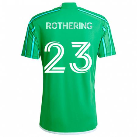 Kandiny Gyermek Holly Rothering #23 Zöld Fehér Hazai Jersey 2024/25 Mez Póló Ing