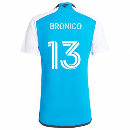 Kandiny Gyermek Brandt Bronico #13 Kék Fehér Hazai Jersey 2024/25 Mez Póló Ing