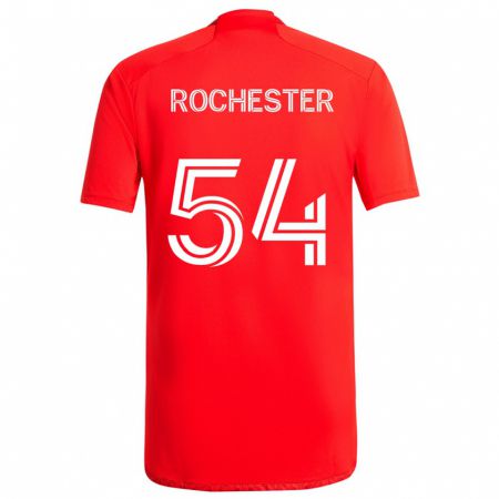 Kandiny Gyermek Lamonth Rochester #54 Piros Fehér Hazai Jersey 2024/25 Mez Póló Ing