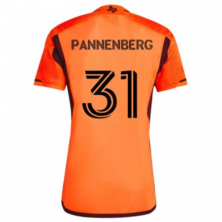 Kandiny Gyermek Andrew Pannenberg #31 Narancs Fekete Hazai Jersey 2024/25 Mez Póló Ing