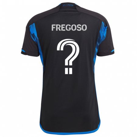 Kandiny Gyermek Daniel Fregoso #0 Kék Fekete Hazai Jersey 2024/25 Mez Póló Ing