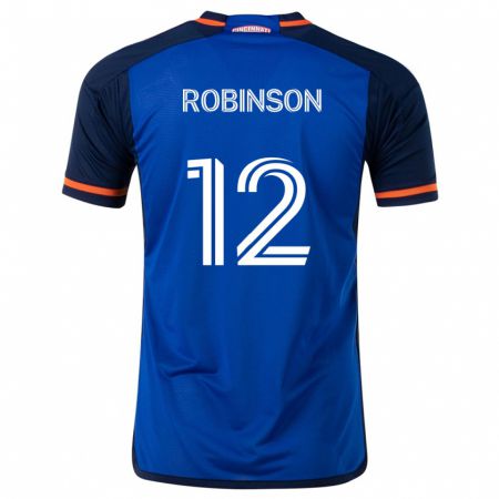 Kandiny Gyermek Miles Robinson #12 Kék Fehér Hazai Jersey 2024/25 Mez Póló Ing