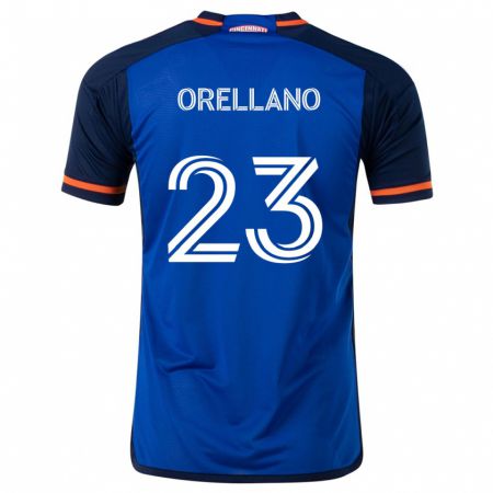 Kandiny Gyermek Luca Orellano #23 Kék Fehér Hazai Jersey 2024/25 Mez Póló Ing