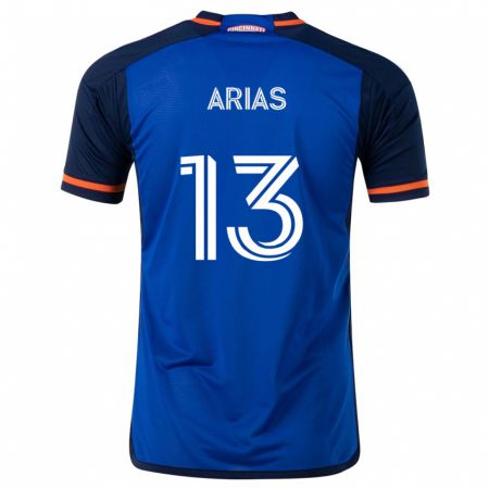 Kandiny Gyermek Santiago Arias #13 Kék Fehér Hazai Jersey 2024/25 Mez Póló Ing