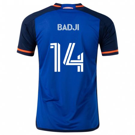 Kandiny Gyermek Dominique Badji #14 Kék Fehér Hazai Jersey 2024/25 Mez Póló Ing