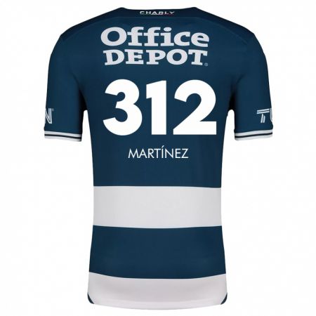 Kandiny Gyermek Ulises Martínez #312 Kék Fehér Hazai Jersey 2024/25 Mez Póló Ing