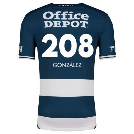 Kandiny Gyermek Osvaldo González #208 Kék Fehér Hazai Jersey 2024/25 Mez Póló Ing