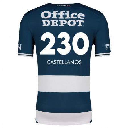 Kandiny Gyermek Edson Castellanos #230 Kék Fehér Hazai Jersey 2024/25 Mez Póló Ing