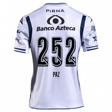 Kandiny Gyermek Denilson Paz #252 Fehér Sötétkék Hazai Jersey 2024/25 Mez Póló Ing