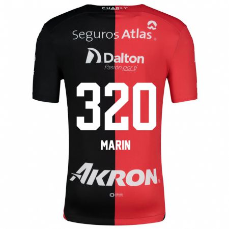 Kandiny Gyermek Donato Marín #320 Piros Fekete Hazai Jersey 2024/25 Mez Póló Ing