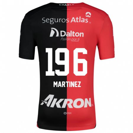 Kandiny Gyermek Rafael Martínez #196 Piros Fekete Hazai Jersey 2024/25 Mez Póló Ing