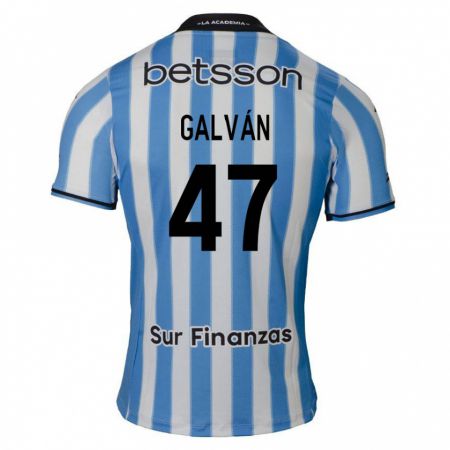 Kandiny Gyermek Ignacio Galván #47 Kék Fehér Fekete Hazai Jersey 2024/25 Mez Póló Ing