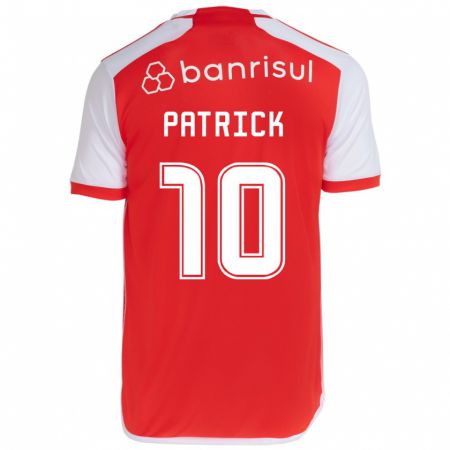 Kandiny Gyermek Alan Patrick #10 Piros Fehér Hazai Jersey 2024/25 Mez Póló Ing