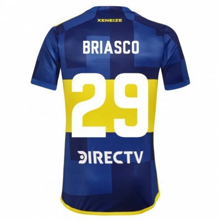 Kandiny Gyermek Norberto Briasco #29 Kék Sárga Hazai Jersey 2024/25 Mez Póló Ing