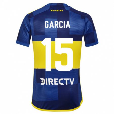 Kandiny Gyermek Ramiro Garcia #15 Kék Sárga Hazai Jersey 2024/25 Mez Póló Ing