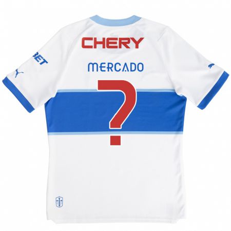 Kandiny Gyermek Felipe Mercado #0 Fehér Kék Hazai Jersey 2024/25 Mez Póló Ing