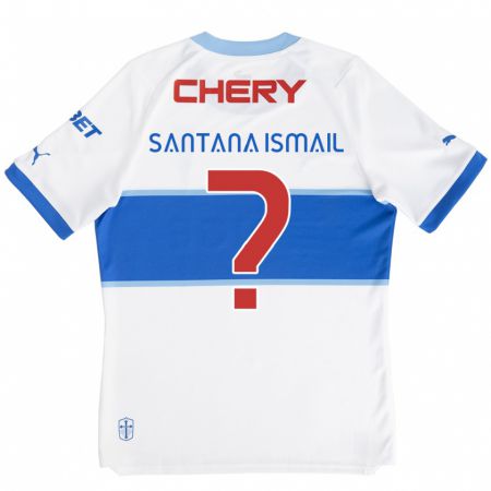 Kandiny Gyermek Benjamin Santana Ismail #0 Fehér Kék Hazai Jersey 2024/25 Mez Póló Ing