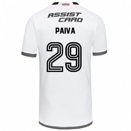 Kandiny Gyermek Guillermo Paiva #29 Fehér Fekete Hazai Jersey 2024/25 Mez Póló Ing