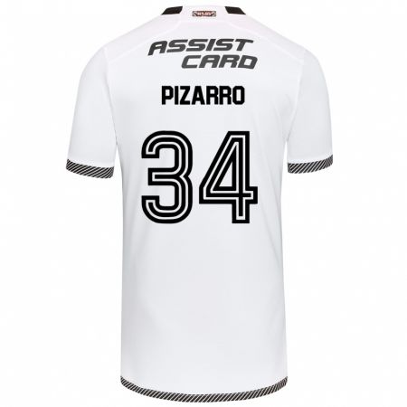 Kandiny Gyermek Vicente Pizarro #34 Fehér Fekete Hazai Jersey 2024/25 Mez Póló Ing