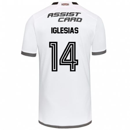 Kandiny Gyermek Luciano Iglesias #14 Fehér Fekete Hazai Jersey 2024/25 Mez Póló Ing