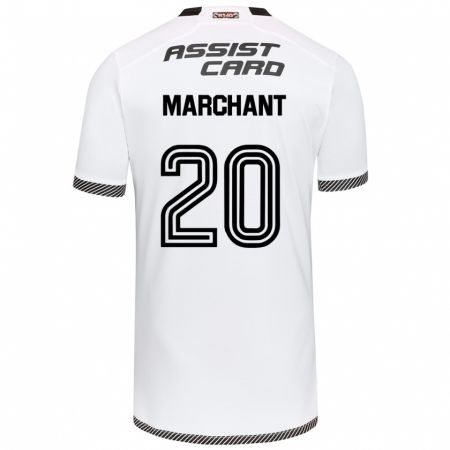 Kandiny Gyermek Francisco Marchant #20 Fehér Fekete Hazai Jersey 2024/25 Mez Póló Ing