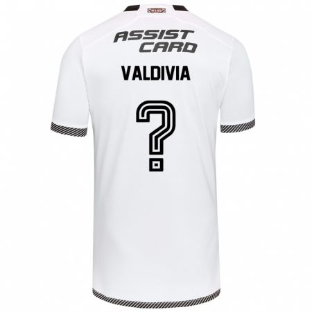 Kandiny Gyermek Felipe Valdivia #0 Fehér Fekete Hazai Jersey 2024/25 Mez Póló Ing