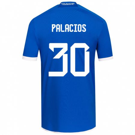 Kandiny Gyermek Cristian Palacios #30 Kék Fehér Hazai Jersey 2024/25 Mez Póló Ing