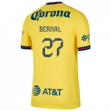 Kandiny Gyermek Mayra Pelayo Bernal #27 Sárga Kék Hazai Jersey 2024/25 Mez Póló Ing