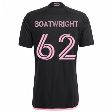 Kandiny Gyermek Israel Boatwright #62 Fekete Idegenbeli Jersey 2024/25 Mez Póló Ing