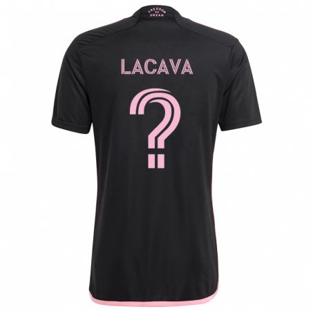 Kandiny Gyermek Jake Lacava #0 Fekete Idegenbeli Jersey 2024/25 Mez Póló Ing