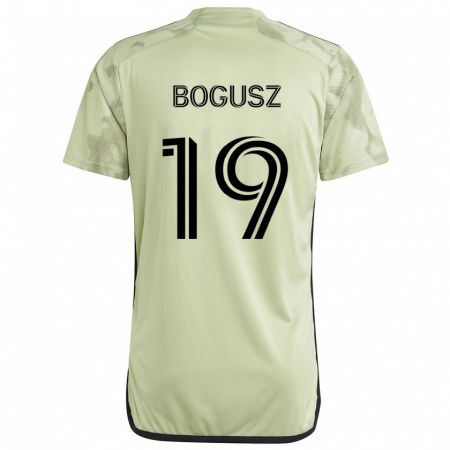 Kandiny Gyermek Mateusz Bogusz #19 Világos Zöld Idegenbeli Jersey 2024/25 Mez Póló Ing