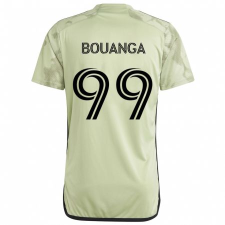 Kandiny Gyermek Denis Bouanga #99 Világos Zöld Idegenbeli Jersey 2024/25 Mez Póló Ing