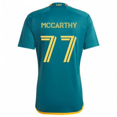 Kandiny Gyermek John Mccarthy #77 Green Yellow Idegenbeli Jersey 2024/25 Mez Póló Ing