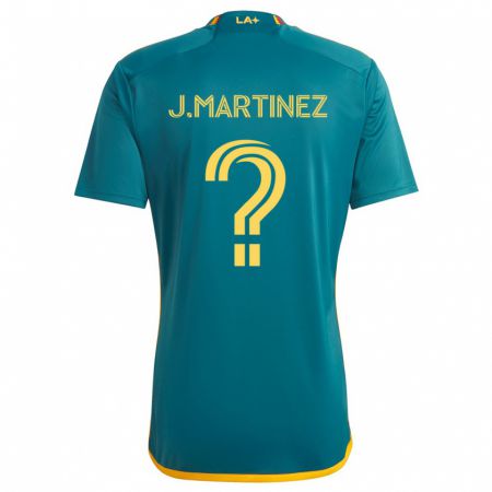 Kandiny Gyermek Juan Martinez #0 Green Yellow Idegenbeli Jersey 2024/25 Mez Póló Ing