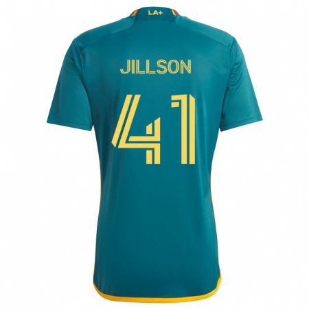 Kandiny Gyermek Simon Jillson #41 Green Yellow Idegenbeli Jersey 2024/25 Mez Póló Ing