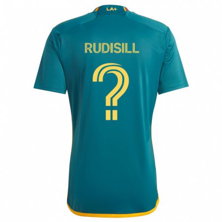 Kandiny Gyermek Paulo Rudisill #0 Green Yellow Idegenbeli Jersey 2024/25 Mez Póló Ing