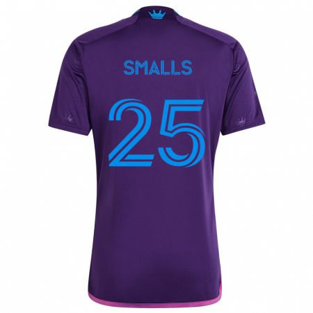 Kandiny Gyermek Tyger Smalls #25 Lila Kék Idegenbeli Jersey 2024/25 Mez Póló Ing