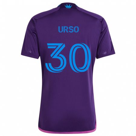 Kandiny Gyermek Júnior Urso #30 Lila Kék Idegenbeli Jersey 2024/25 Mez Póló Ing