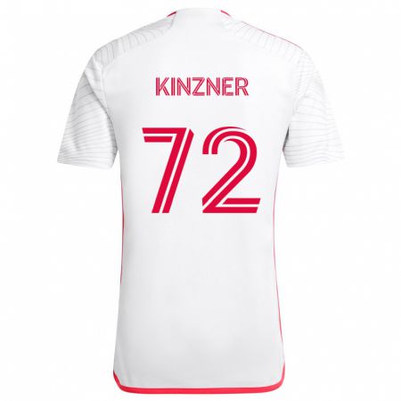 Kandiny Gyermek Eric Kinzner #72 Fehér Piros Idegenbeli Jersey 2024/25 Mez Póló Ing