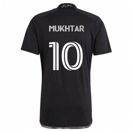 Kandiny Gyermek Hany Mukhtar #10 Fekete Idegenbeli Jersey 2024/25 Mez Póló Ing