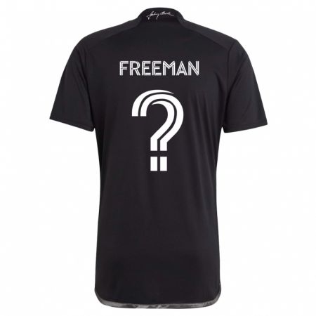 Kandiny Gyermek Tyler Freeman #0 Fekete Idegenbeli Jersey 2024/25 Mez Póló Ing