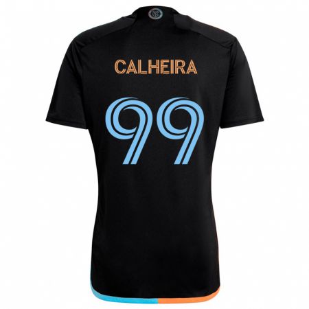 Kandiny Gyermek Taylor Calheira #99 Fekete Narancs Kék Idegenbeli Jersey 2024/25 Mez Póló Ing