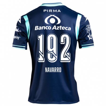 Kandiny Gyermek Eduardo Navarro #192 Sötétkék Idegenbeli Jersey 2024/25 Mez Póló Ing