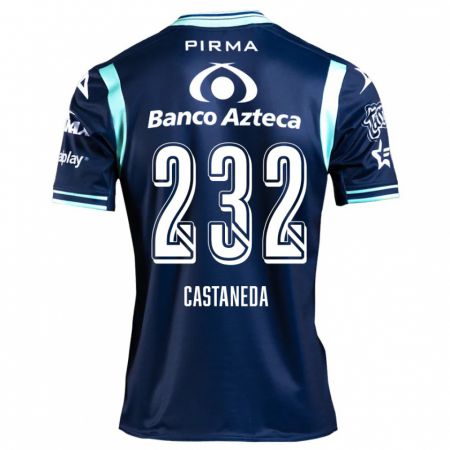 Kandiny Gyermek Ángel Castañeda #232 Sötétkék Idegenbeli Jersey 2024/25 Mez Póló Ing