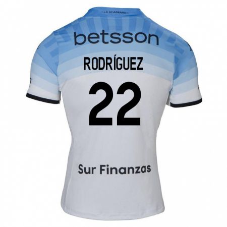 Kandiny Gyermek Baltasar Rodríguez #22 Fehér Kék Fekete Idegenbeli Jersey 2024/25 Mez Póló Ing